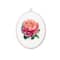 Luca-S Coral Charm Peony Counted Cross Stitch Kit with Display Hoop